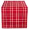 DII&#xAE; 72&#x22; Holly Berry Plaid Table Runner